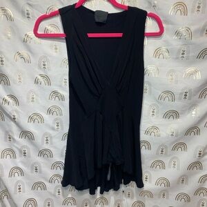 Bebe Elegant Black Sleeveless Tank Top